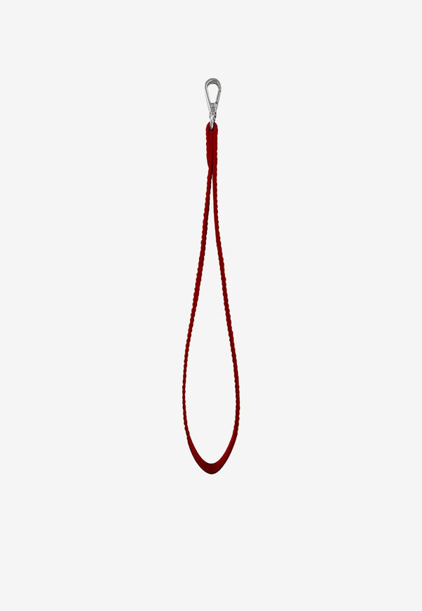 PINEL et PINEL Detachable Hand Strap in Calf Leather Red A-22-06436_RED