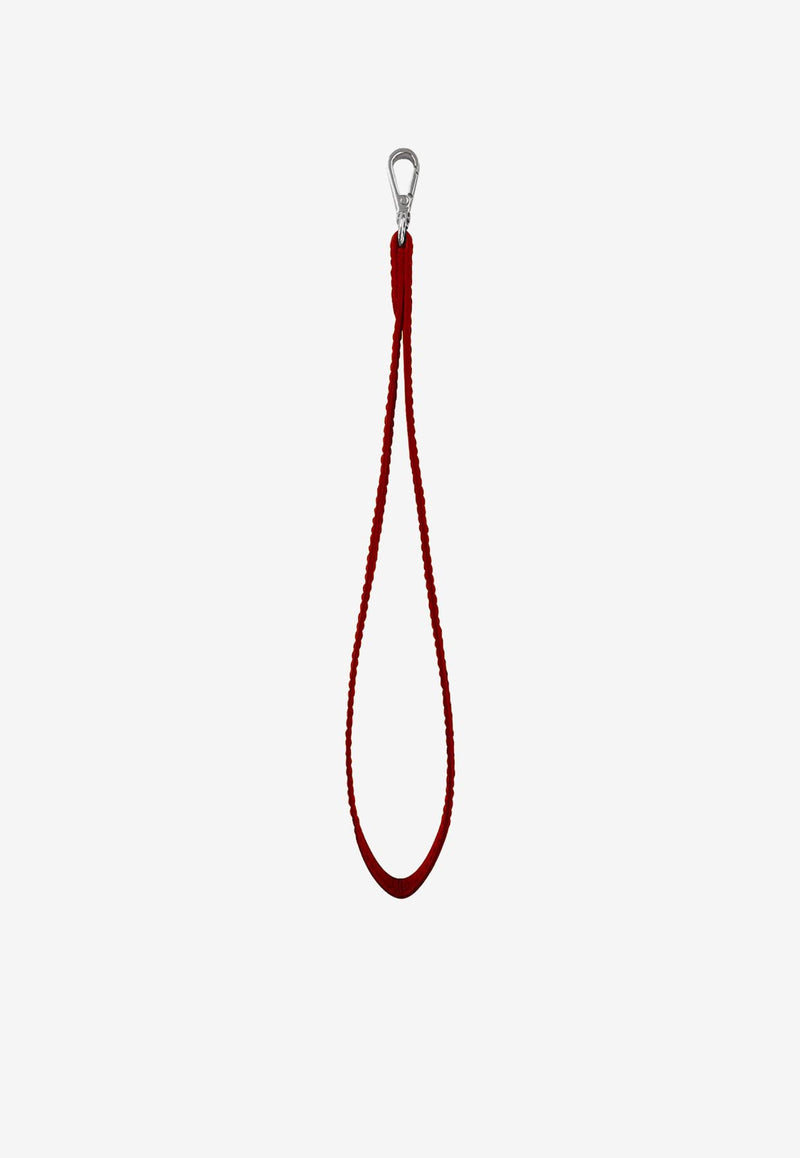 PINEL et PINEL Detachable Hand Strap in Calf Leather Red A-22-06436_RED