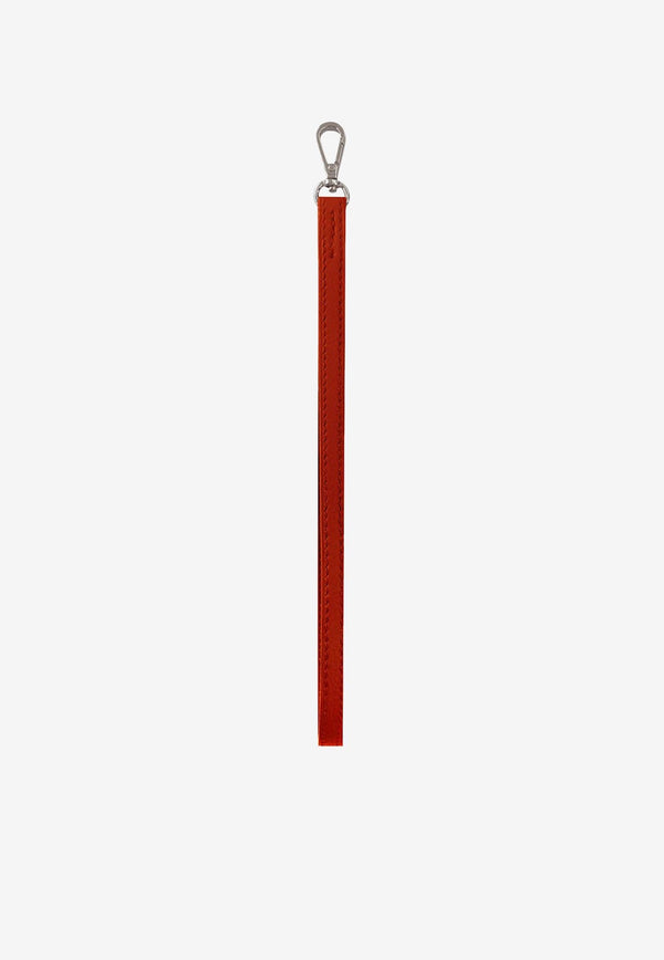 PINEL et PINEL Detachable Hand Strap in Calf Leather Red A-22-06436_RED