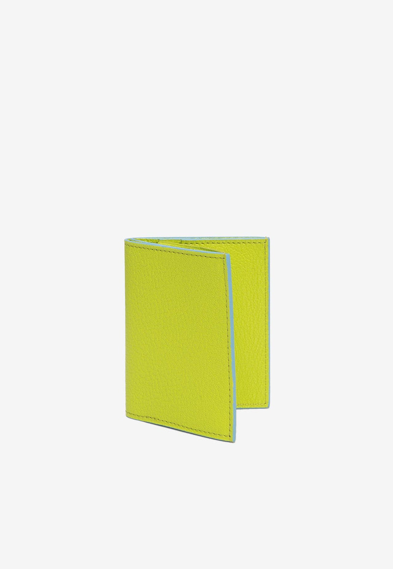 PINEL et PINEL Pipo 2C Grained Leather Cardholder Pistachio A-22-06470_PISTACHIO