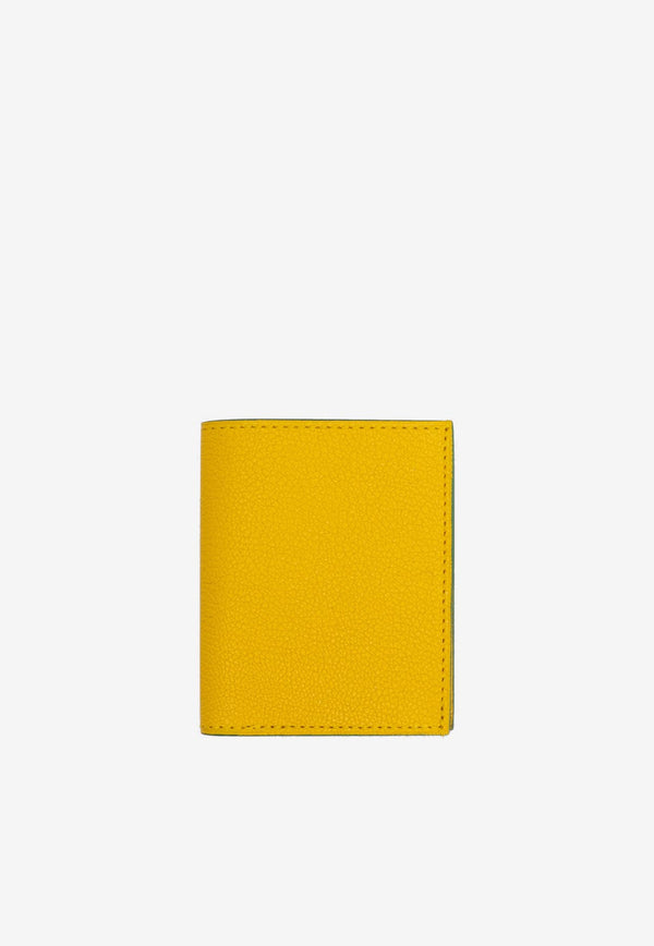 PINEL et PINEL Pipo 2C Grained Leather Cardholder Yellow A-22-06476_YELLOW