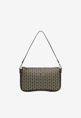 PINEL et PINEL Noemie Coated Canvas Shoulder Bag Black A-22-06490_BLACK