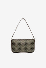 PINEL et PINEL Noemie Coated Canvas Shoulder Bag Black A-22-06490_BLACK