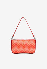 PINEL et PINEL Noemie Coated Canvas Shoulder Bag Red A-22-06495_RED