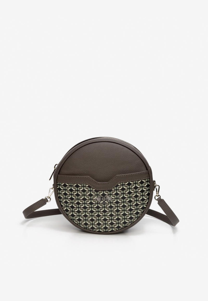 PINEL et PINEL Gloria Coated Canvas Shoulder Bag Black A-22-06533_BLACK