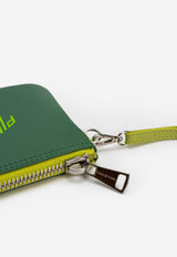 PINEL et PINEL XS Dominik Calfskin Zip Pouch Green A-22-06552_GREEN