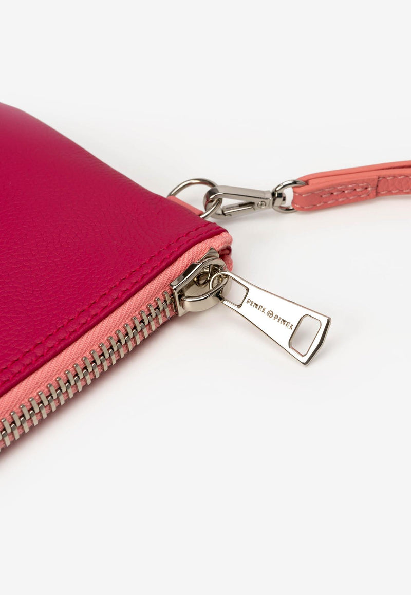PINEL et PINEL XS Dominik Calfskin Zip Pouch Fuchsia A-22-06558_FUCHSIA