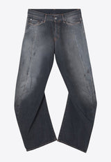 Acne Studios Washed Distressed Baggy Jeans Gray A0051530DE/Q_ACNE-900