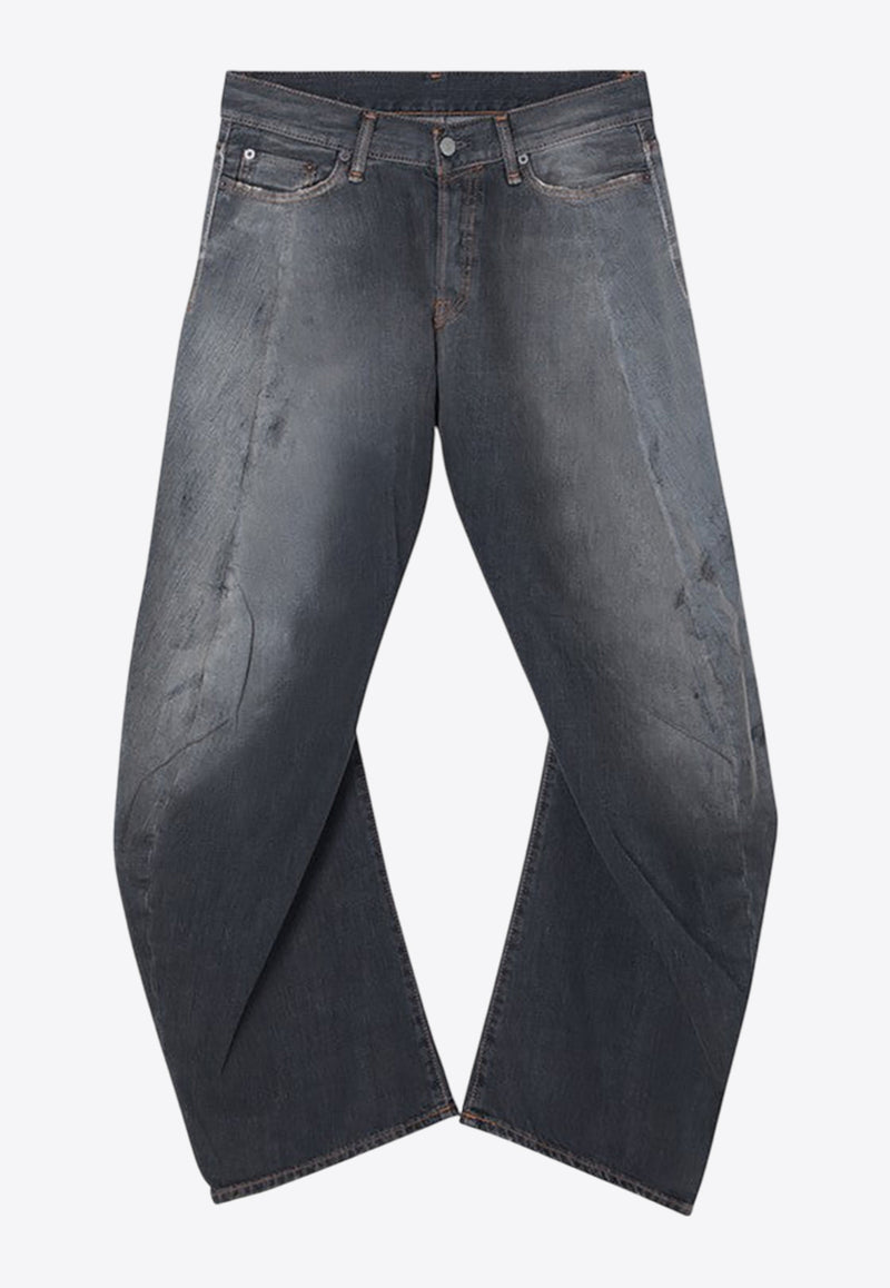 Acne Studios Washed Distressed Baggy Jeans Gray A0051530DE/Q_ACNE-900