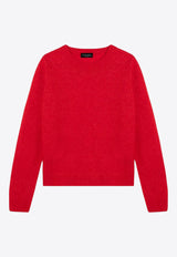 Roberto Collina Cashmere and Silk Crewneck Sweater Red A01001A01/P_ROBER-38