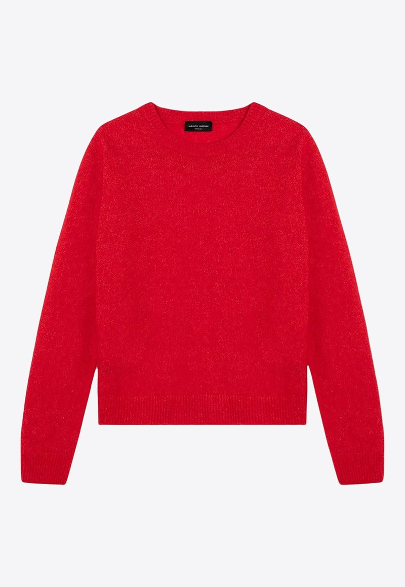 Roberto Collina Cashmere and Silk Crewneck Sweater Red A01001A01/P_ROBER-38