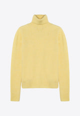 Roberto Collina Cashmere-Blend Turtleneck Sweater Yellow A01003A01/P_ROBER-43