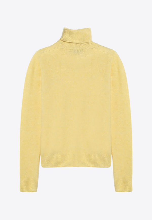 Roberto Collina Cashmere-Blend Turtleneck Sweater Yellow A01003A01/P_ROBER-43