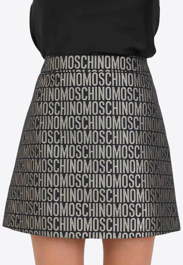 Moschino Logo A-line Mini Skirt A0104 2749 1555 Multicolor