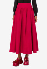 Moschino A-line Maxi Skirt A011855300197 0197 Red