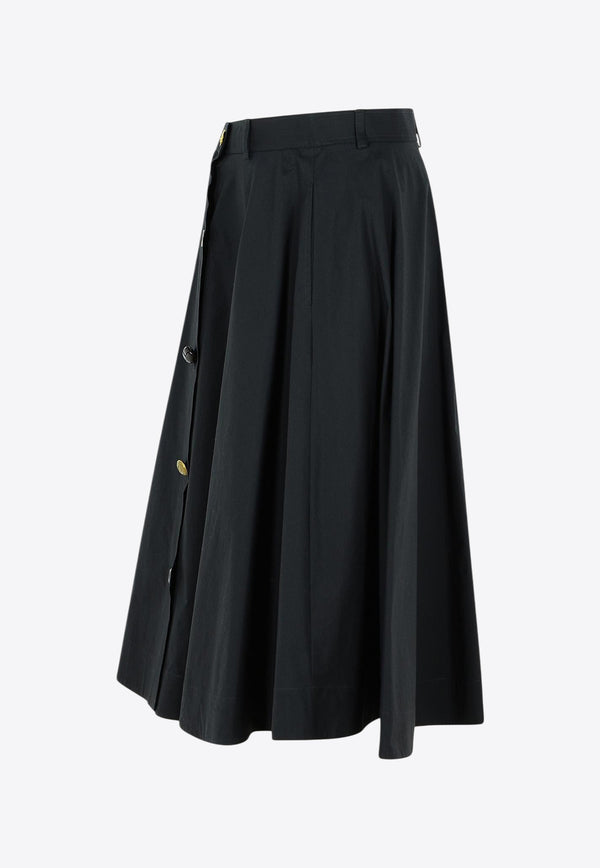 Moschino Flared Buttoned Skirt Black A0126 0531 0555
