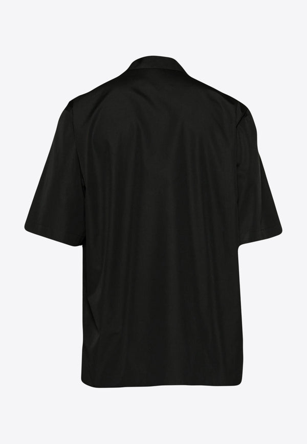 Moschino Logo Short-Sleeved Shirt A0228 2035 1555 Black