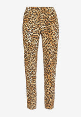 Moschino Leopard Print Pants A030155501888 1888 Multicolor