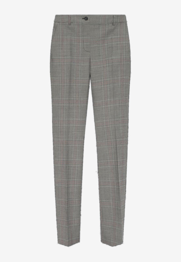 Moschino Checkered Tailored Pants Gray A0309 5546 1555