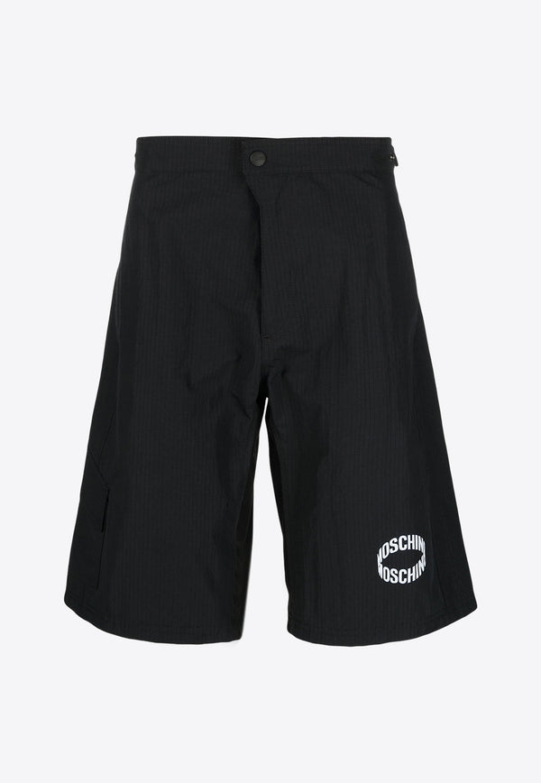 Moschino Logo Cargo Shorts A0314 2016 2555 Black