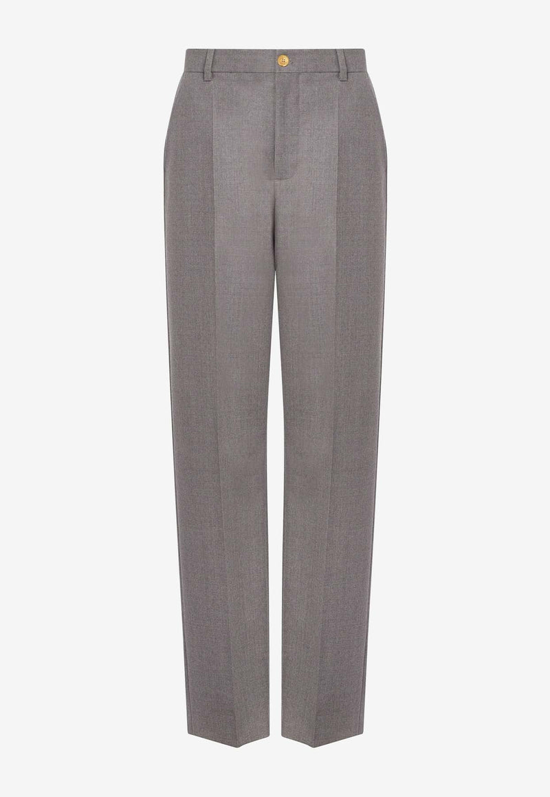 Moschino Straight-Leg Wool Pants A032155190507 0507 Gray