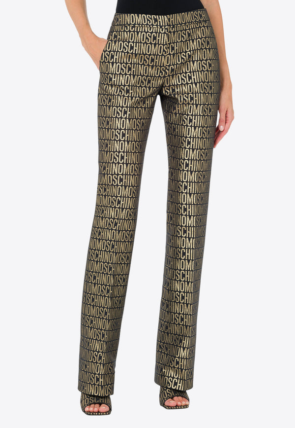 Moschino All-Over Logo Tailored Pants A0324 2749 1555 Multicolor