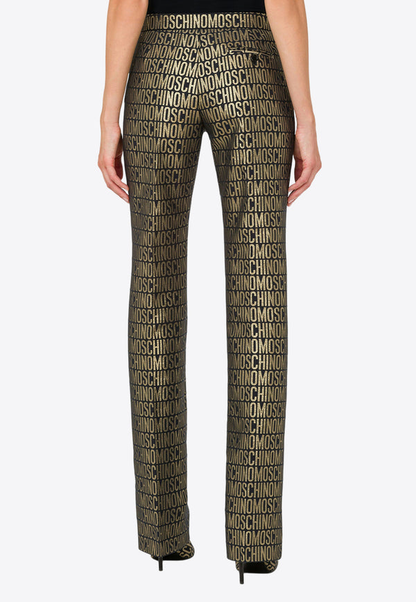 Moschino All-Over Logo Tailored Pants A0324 2749 1555 Multicolor