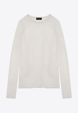 Roberto Collina Semi-Sheer Wool Sweater White A03601A03/P_ROBER-02