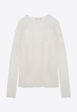 Roberto Collina Semi-Sheer Wool Sweater White A03601A03/P_ROBER-02