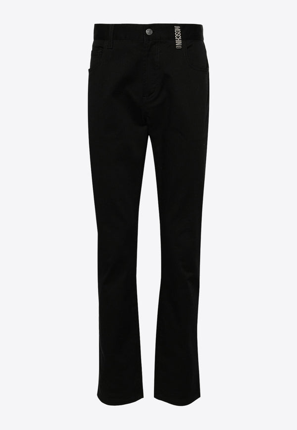 Moschino Straight-Leg Chino Pants A0368 2021 0555 Black