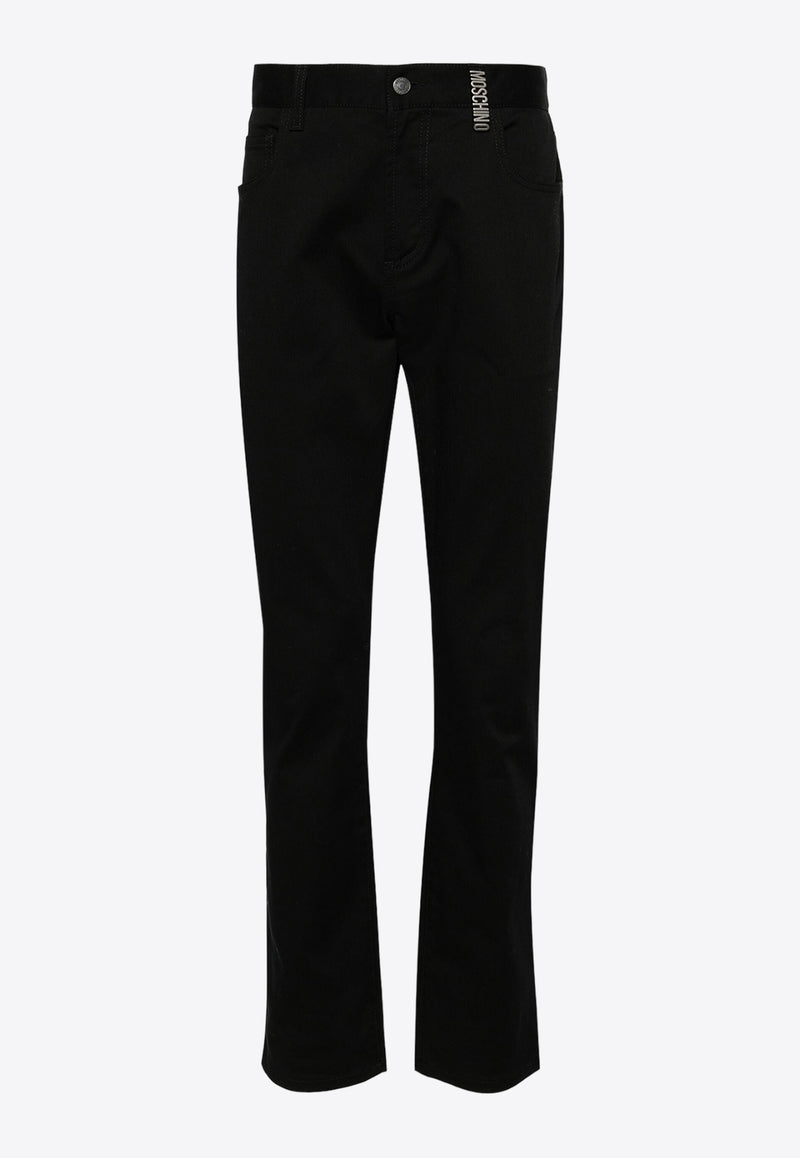 Moschino Straight-Leg Chino Pants A0368 2021 0555 Black