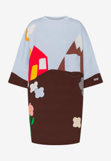 Moschino Archival Print Oversized T-shirt Dress Multicolor A0415 5542 1888