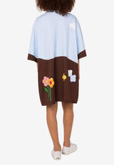 Moschino Archival Print Oversized T-shirt Dress Multicolor A0415 5542 1888