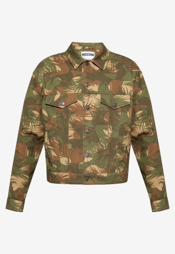 Moschino Camouflage Denim Jacket Khaki A0625 7056 1427