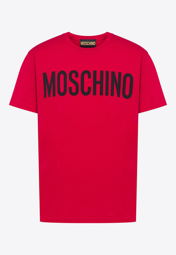Moschino Logo Print Short-Sleeved T-shirt A0701 0241 1116 Red