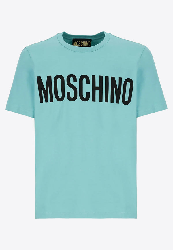 Moschino Logo Print Short-Sleeved T-shirt A0702 2039 1365 Blue
