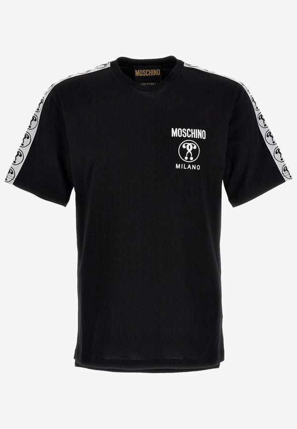 Moschino Double Question Mark T-shirt Black A0708 7041 1555