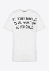 Moschino Archive Slogan Print T-shirt White  A0711 0541 1001