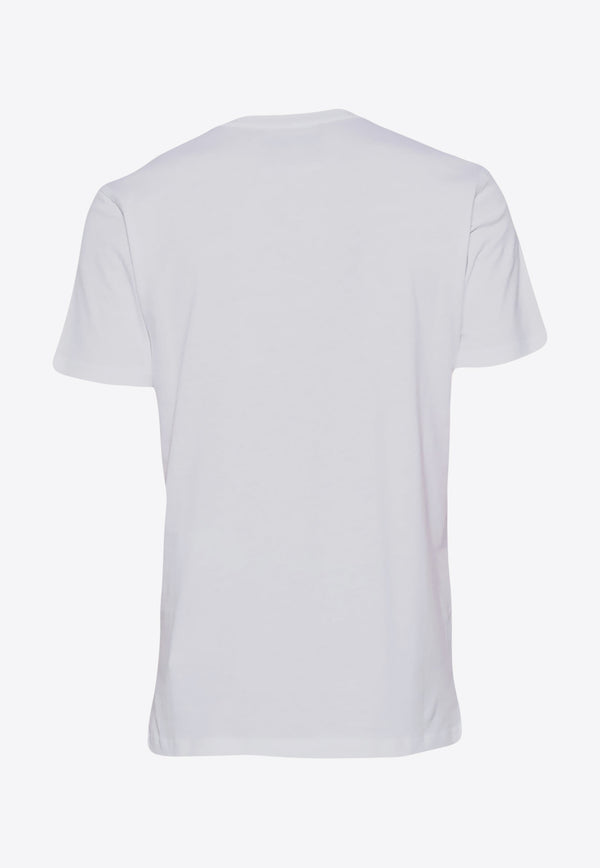 Moschino Logo-Printed Crewneck T-shirt A0715 2041 1001