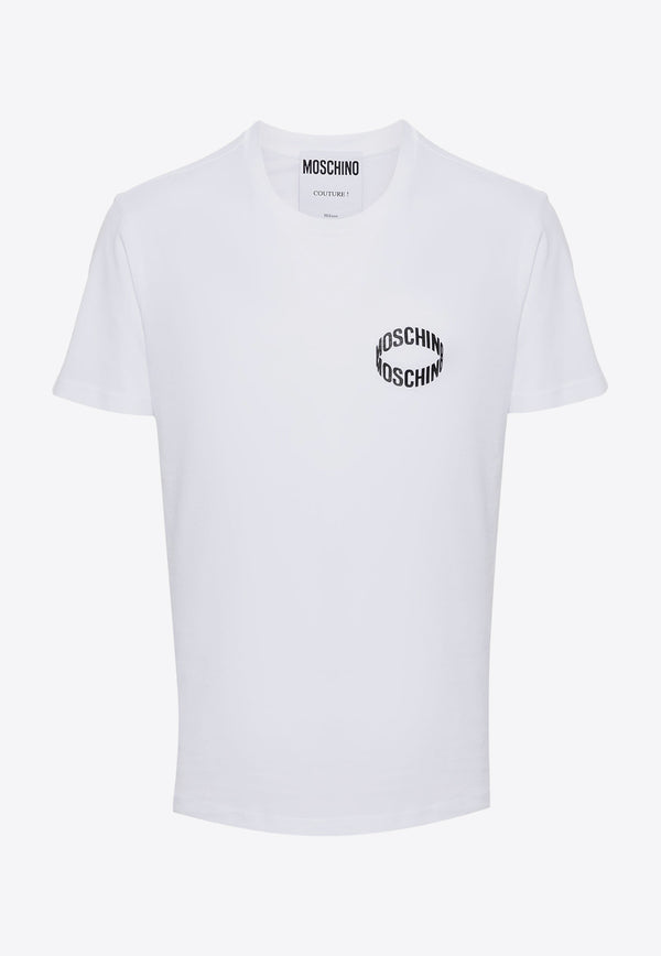 Moschino Logo-Printed Crewneck T-shirt A0715 2041 1001