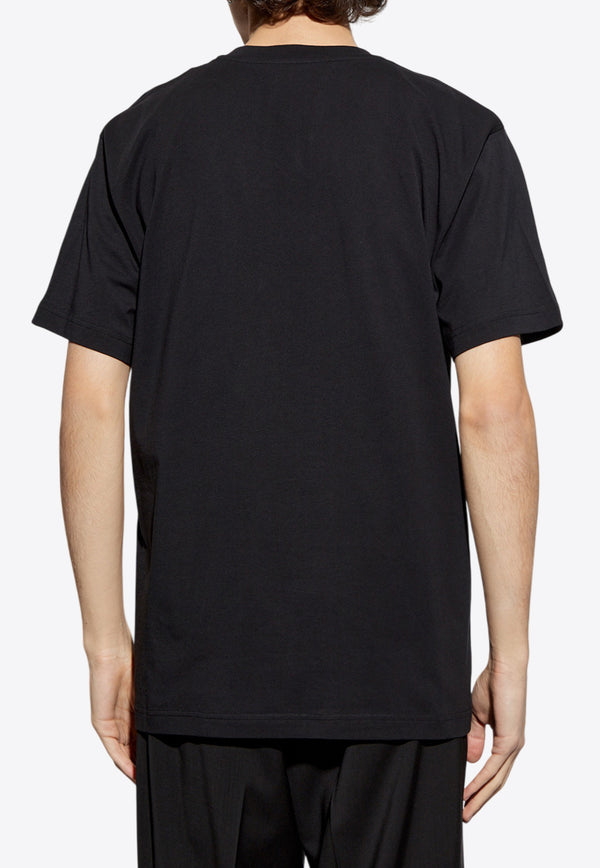 Moschino Maxi Laurel Crown Logo T-shirt Black A0722 0241 1555