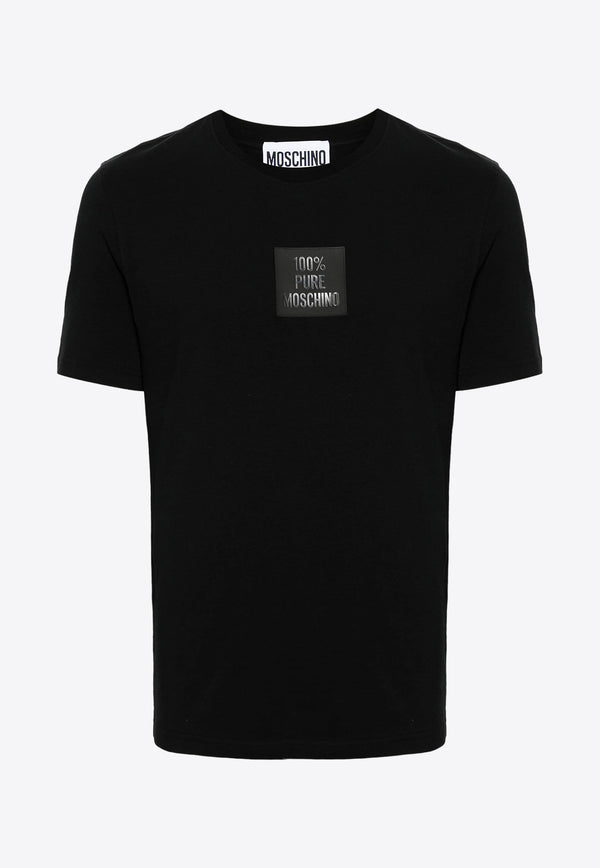Moschino Logo-Patch Crewneck T-shirt A0725 0239 0555