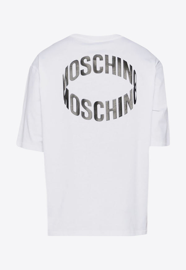 Moschino Loop Logo Crewneck T-shirt A0726 2041 1001