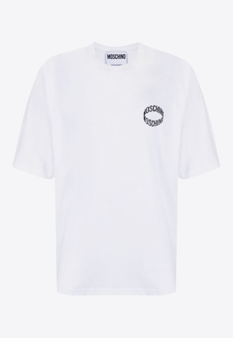 Moschino Loop Logo T-shirt White A0726 0241 1001