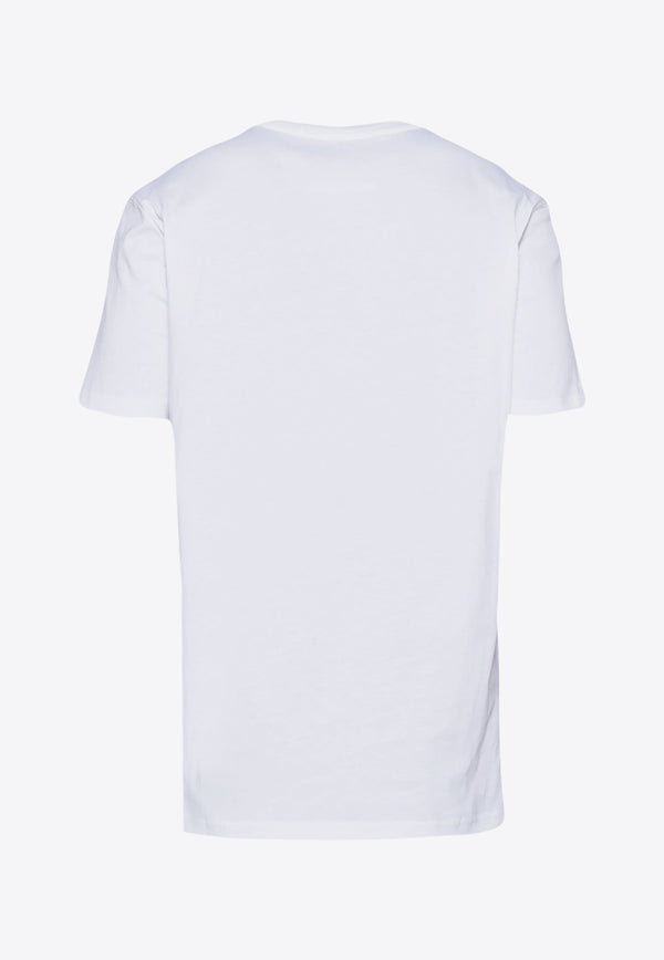 Moschino Logo-Patch Crewneck T-shirt A0732 2041 0001