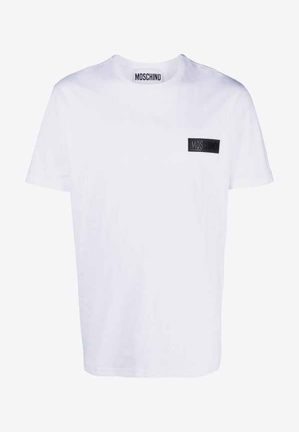 Moschino Logo-Patch Crewneck T-shirt A0732 2041 0001
