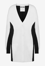 Moschino Oversized Wool Cardigan A090655021001 1001 Monochrome