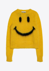 Moschino Intarsia Knit Smiley Mohair Sweater

 Yellow A09235403/P_MOSCH-1027