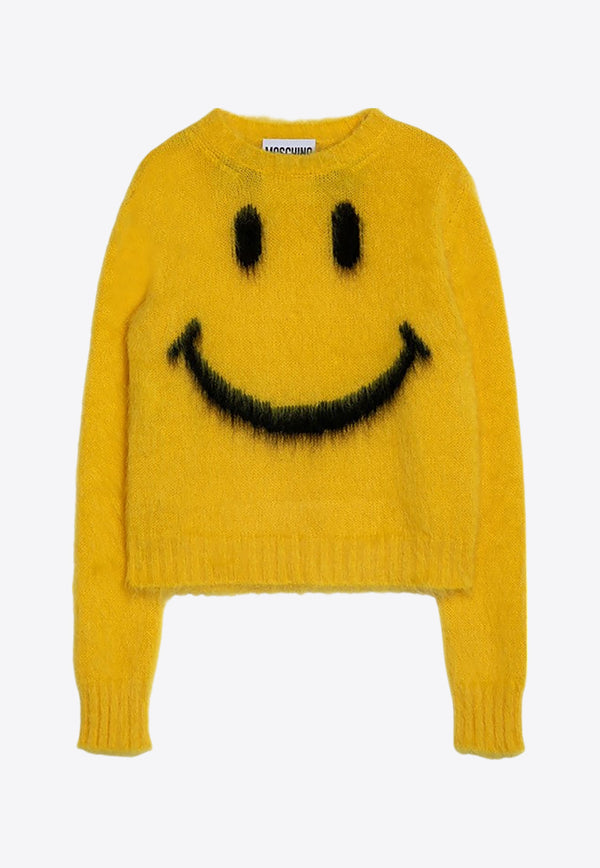 Moschino Intarsia Knit Smiley Mohair Sweater

 Yellow A09235403/P_MOSCH-1027