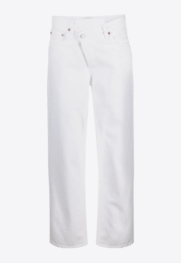 Agolde Criss Cross Straight Jeans A097B-1183WHITE